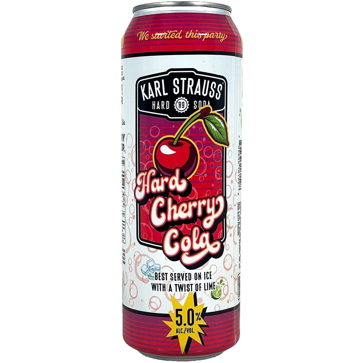 KARL STRAUSS HARD CHERRY COLA 19.2OZ 