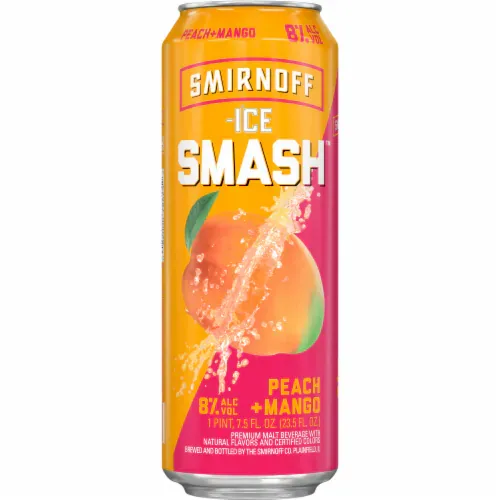 SMIRNOFF ICE SMASH PEACH MANGO 24OZ