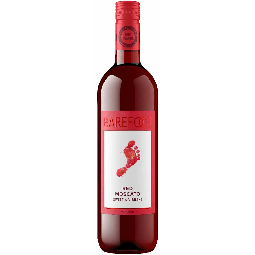 BAREFOOT RED MOSCATO 750ML
