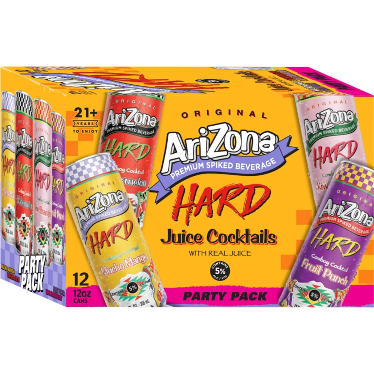 ARIZONA HARD JUICE COCKTAILS - 12 PACK