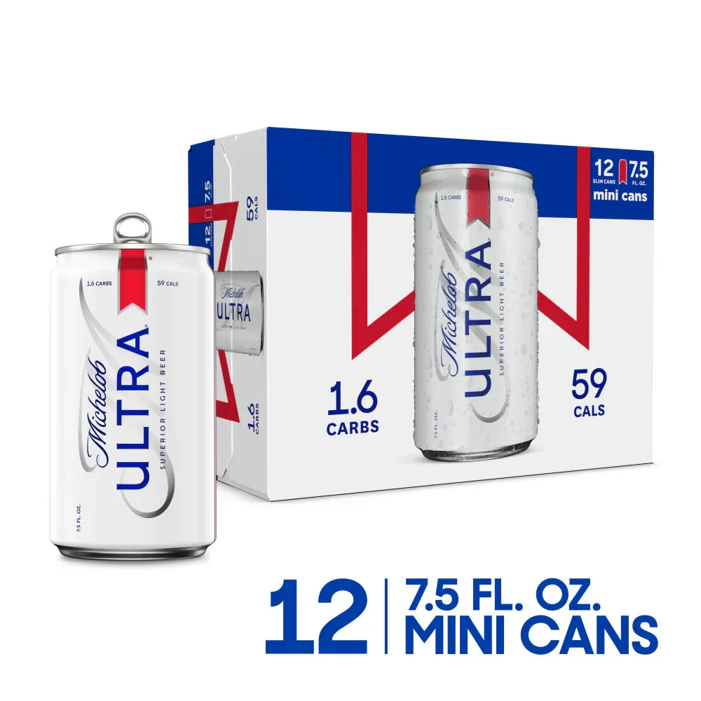 MICHELOB ULTRA MINI 7.5OZ CANS - 12PK