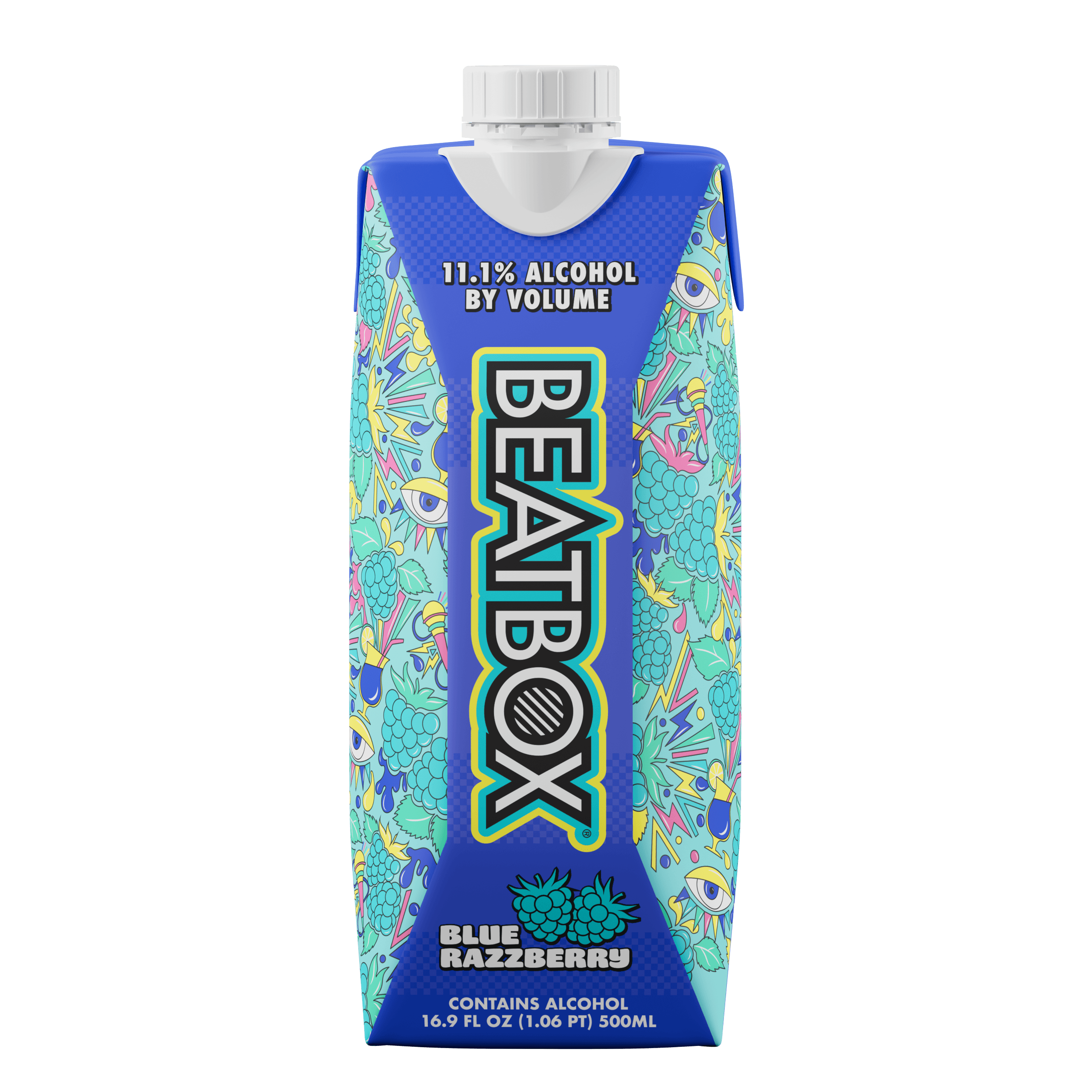 BEAT BOX BLUE RAZZBERRY 16OZ