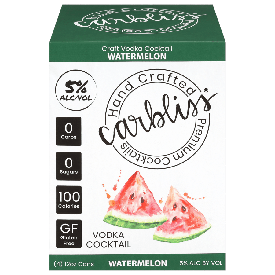 CARBLISS VODKA COCKTAIL WATERMELON - 4 PACK