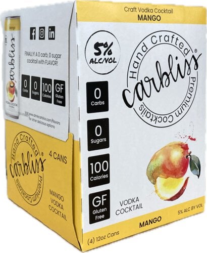 CARBLISS MANGO VODKA COCKTAIL - 4 PACK