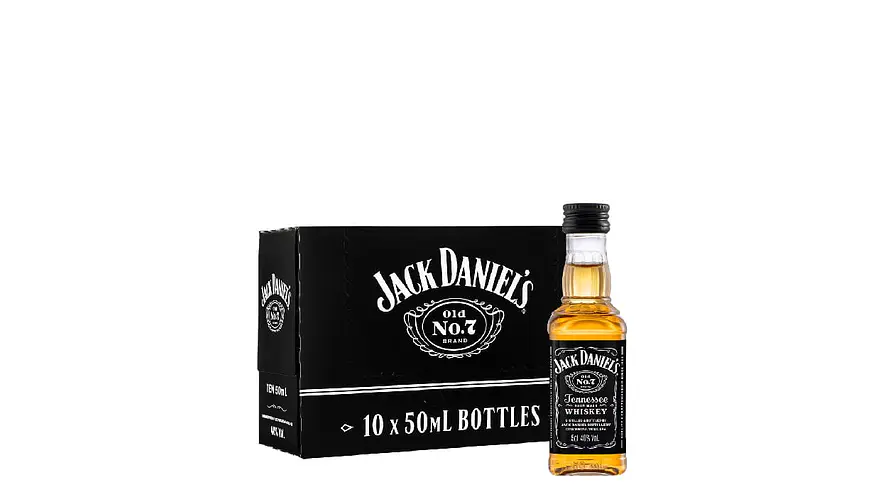 JACK DANIELS BLACK WHISKEY - 10 PACK