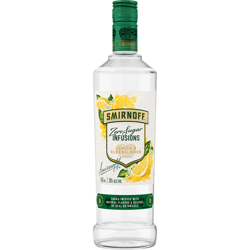 SMIRNOFF INFUSIONS LEMON & ELDERFLOWER 750ML