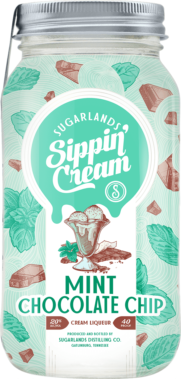 SUGARLANDS SIPPIN CREAM MINT CHOCOLATE CHIP 750ML