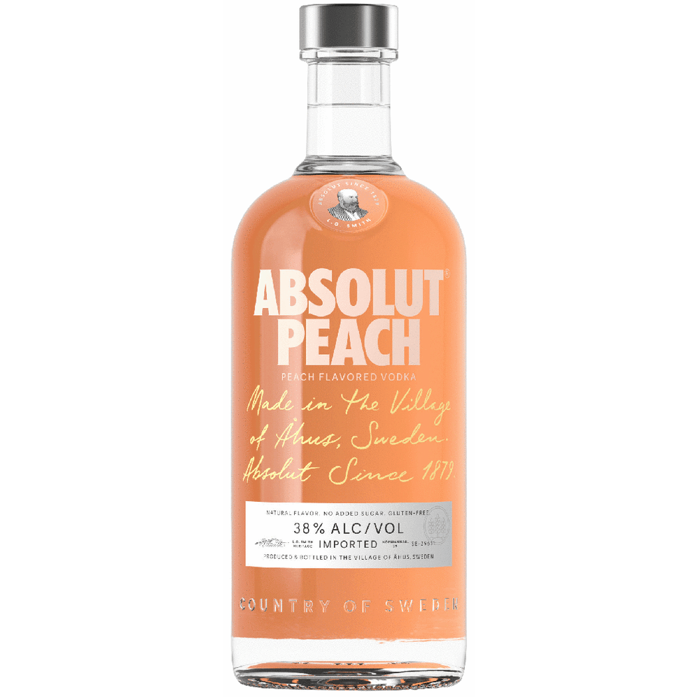 ABSOLUT PEACH VODKA 750ML