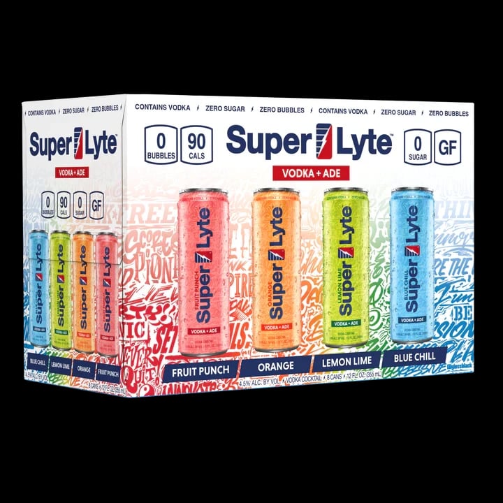 SUPER LYTE VODKA-ADE VARIETY - 8 PACK