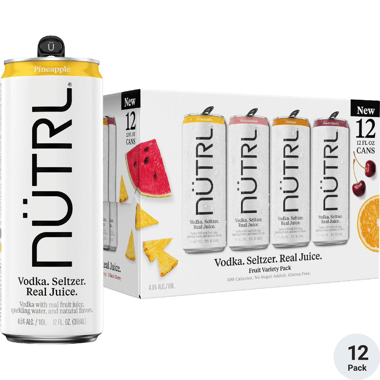 NUTRL VODKA SELTZER VARIETY - 12 PACK