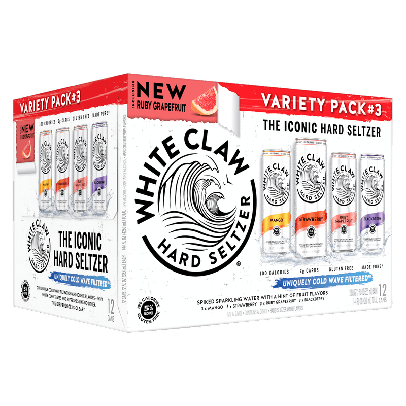 WHITE CLAW VARIETY PACK NO. 3 - 12 PACK