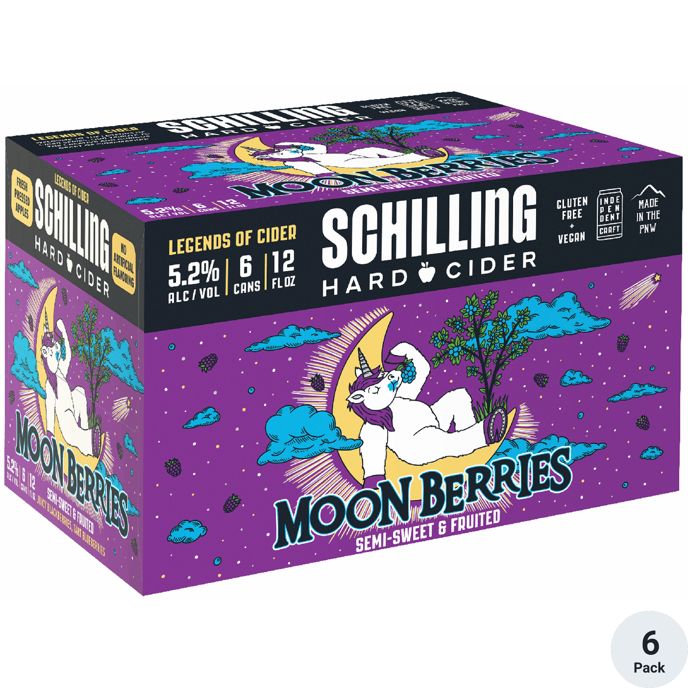 SCHILLING HARD CIDER MOON BERRIES - 6 PACK