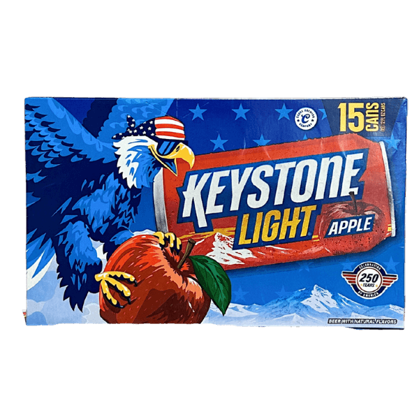 KEYSTONE LIGHT APPLE - 15 PACK
