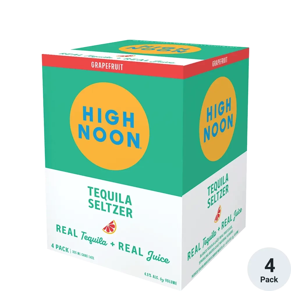 HIGH NOON TEQUILA SELTZER GRAPEFRUIT - 4 PACK