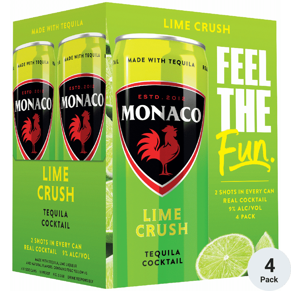 MONACO TEQUILA LIME CRUSH - 4 PACK