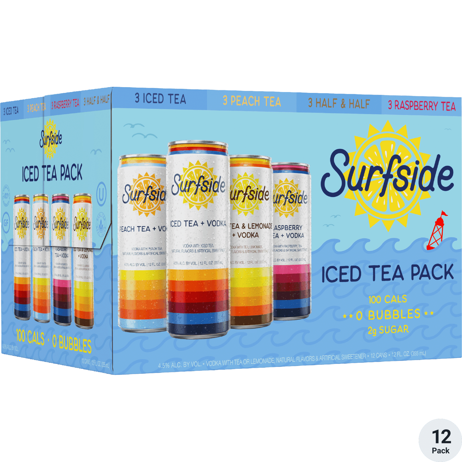 SURFSIDE ICED TEA VARIETY - 12 PACK